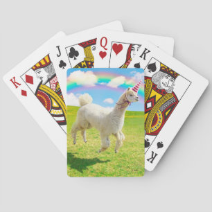 Jeu De Cartes Alpaca Unicorne sous ciel ouvert