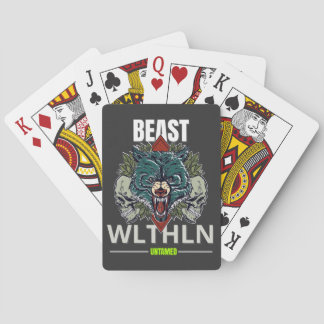 Jeu De Cartes Alpha Beast _ Untamed Wolf Streetwear Fearless 