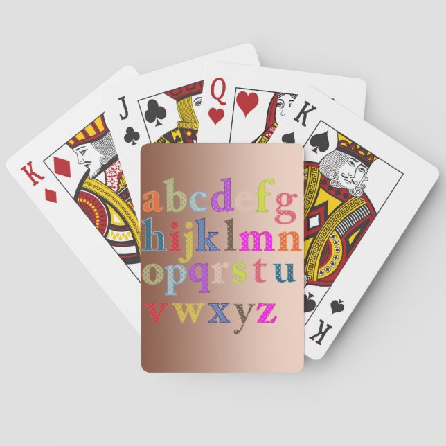 Jeu De Cartes Alphabet (dos)