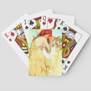 Jeu De Cartes Alphonse Mucha Art Nouveau Été