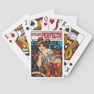 Jeu De Cartes Alphonse Mucha - Cycles Perfecta Retro Art Nouveau