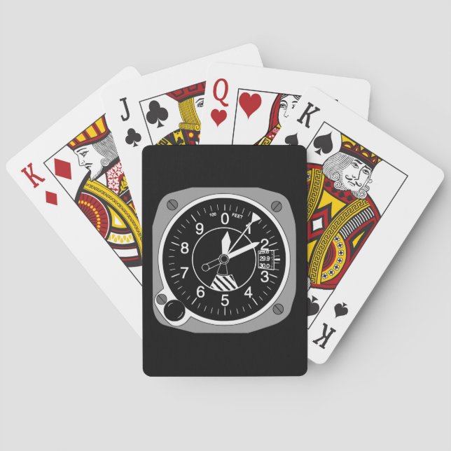 Jeu De Cartes Altimètre de l'aéronef (dos)