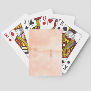Jeu De Cartes Amants sur un étang gelé         