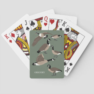 Jeu De Cartes Amateurs d'oiseaux Canada Oies Illustration person