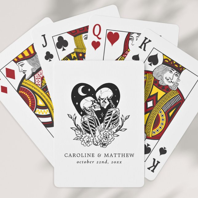 Jeu De Cartes Amateurs jusqu'à la mort Skeletons & Mariage Rose (Créateur téléchargé)
