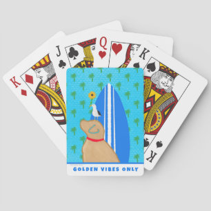 Jeu De Cartes Ambiance dorée pour amateur de chiens