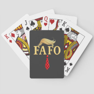 Jeu De Cartes Américain Donald Trump FAFO USA Drapeau patriotiqu