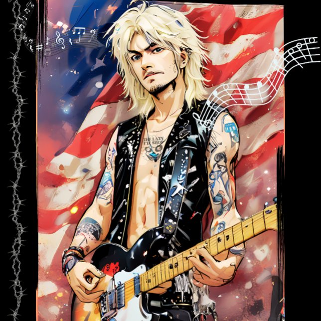 Jeu De Cartes American Anime Rocker Jouer des cartes (Créateur téléchargé)