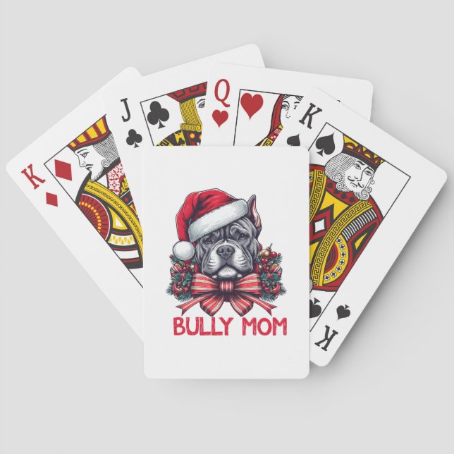 Jeu De Cartes American Bully Dog Maman cadeau Amoureux des chien (dos)