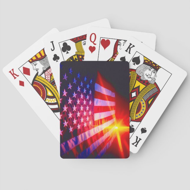 Jeu De Cartes American Flag Bicycle® Poker Playing Cards. (dos)