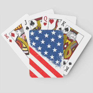Jeu De Cartes American Flag Shirt USA Patriotique Star Stripes