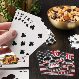 Jeu De Cartes American Flag Skull Jouer des cartes