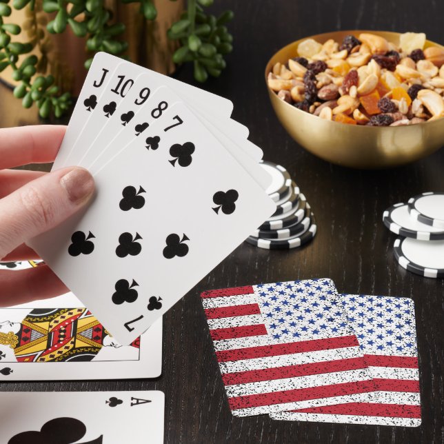 Jeu De Cartes American Peace Flag American State National Playin (In Situ)