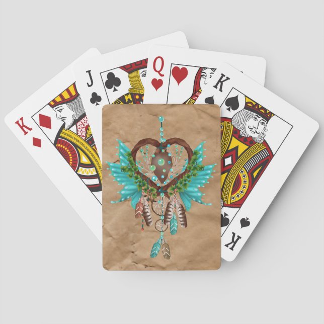 Jeu De Cartes Amérindien Dreamcatcher Jouer aux cartes (dos)