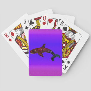 Jeu De Cartes Amérindien Haida Killer Whale Orca Art