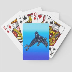 Jeu De Cartes Amérindien Haida Killer Whale Orca Art