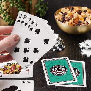 Jeu De Cartes Amérindien Noir Haida Art Peau de pleurs