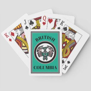 Jeu De Cartes Amérindien Noir Haida Art Thunderbird