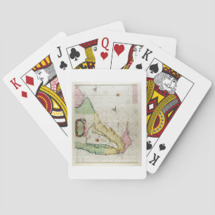Jeu De Cartes Amérique, assiette 17 de 'Le Nouveau et Grand Illu