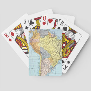 Jeu De Cartes AMÉRIQUE DU SUD : MAP, c1890