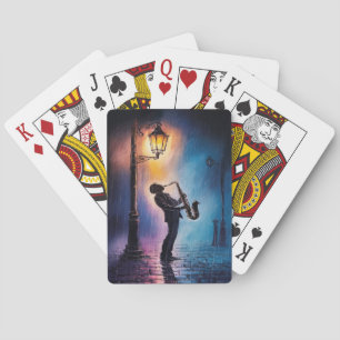 Jeu De Cartes AMITA Jazz sous la pluie Saxophone de minuit