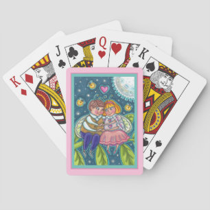JEU DE CARTES AMOUR BUGS, FLIX & PLEINE LUNE, CUTE VALENTINE