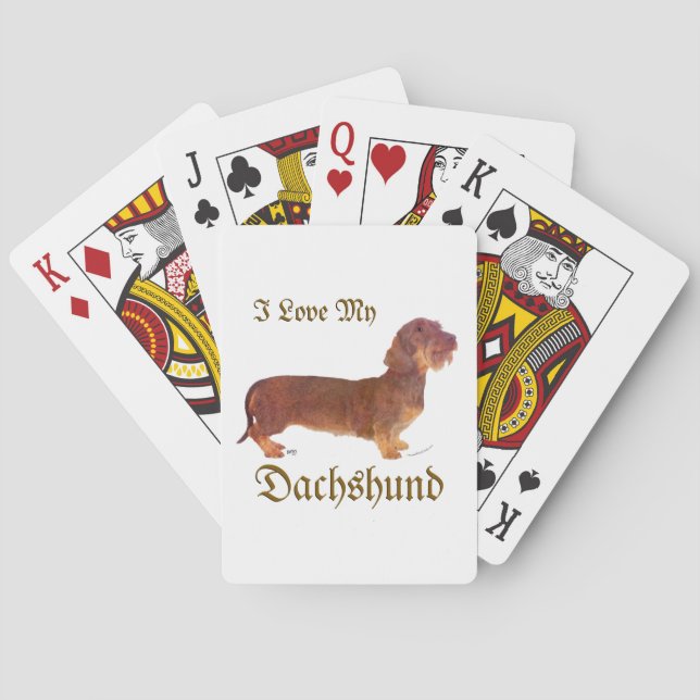 Jeu De Cartes Amour de teckel (dos)