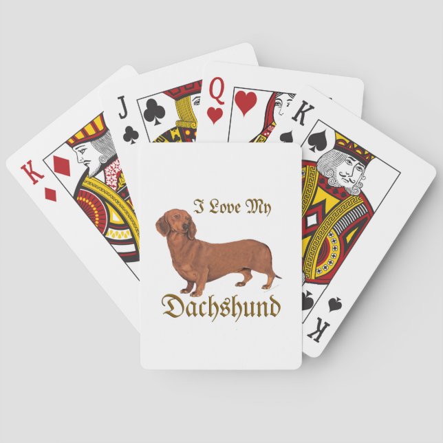 Jeu De Cartes Amour de teckel (dos)