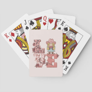 Jeu De Cartes Amour occidental rétro