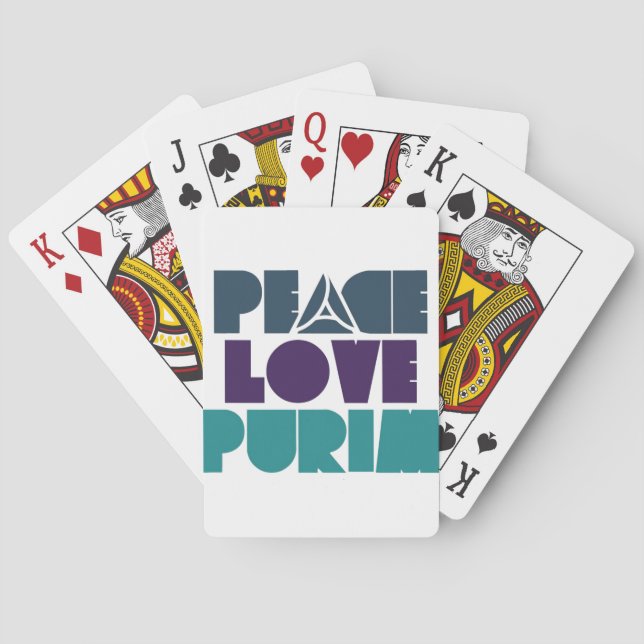 Jeu De Cartes Amour Purim de paix (dos)