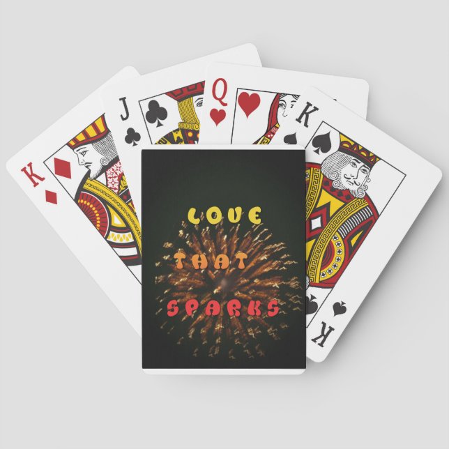 Jeu De Cartes Amour qui éveille le design artistique Abstrait Im (dos)