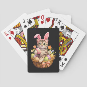 Jeu De Cartes Amoureux de chatons mignons Joyeuses Pâques Chat