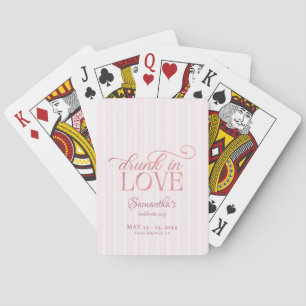 Jeu De Cartes Amoureux Ivre Tour de Champagne Rose Enterrement d