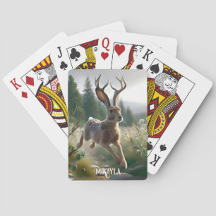 Jeu De Cartes Amusant Grand Jackalope Américain