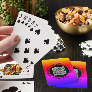 Jeu De Cartes Analyse du code QR et cartes de lecture de texte p