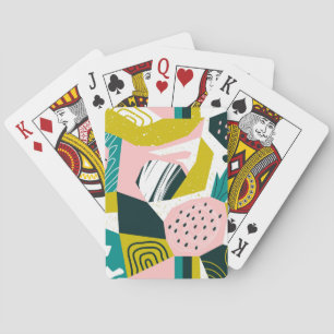 Jeu De Cartes Ananas Abstrait : Patchwork coloré sans fil