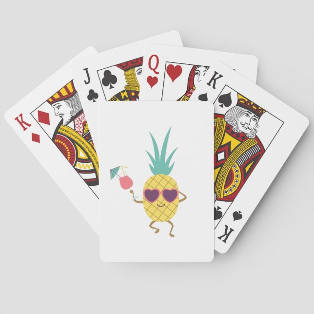 Jeu De Cartes Ananas d'été (dos)