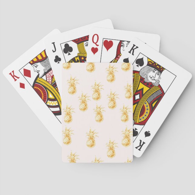 Jeu De Cartes Ananas Tropical Blush Gold (dos)