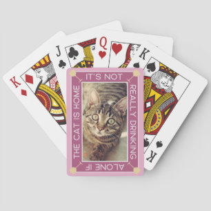 Jeu De Cartes Animal personnalisé   Drôle   Boire Avec Le Chat