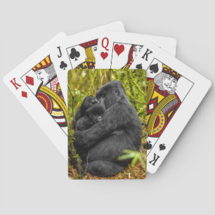 Jeu De Cartes Animaux de bébés cutest   Gorilla & bébé