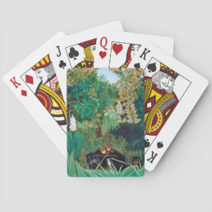 Jeu De Cartes Animaux sauvages dans la forêt tropicale
