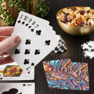 Jeu De Cartes Anime fondu texture plastique, Couleurs vibrantes