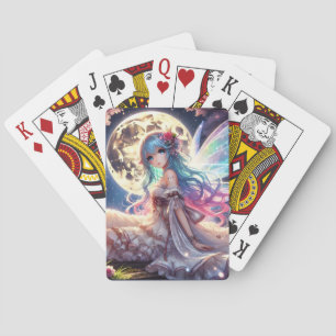 Jeu De Cartes Anime Girl Moon Fairy Princesse dans le jardin