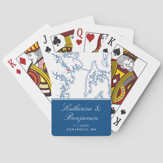 Jeu De Cartes Annapolis MD Destination Wedding Favor (dos)