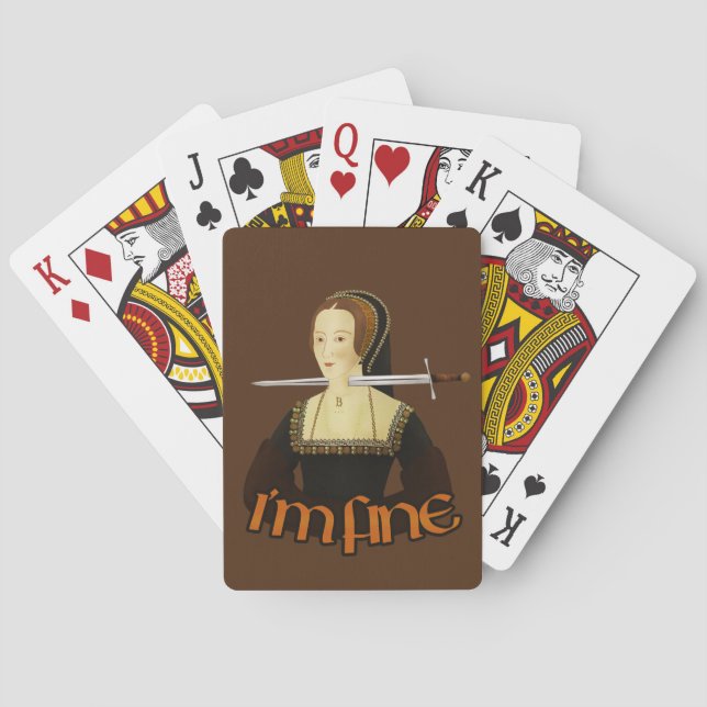 Jeu De Cartes Anne Boleyn - Je vais bien (dos)