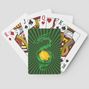 Jeu De Cartes Année chinoise du dragon Jade Green