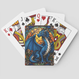 Jeu De Cartes Année du dragon bleu 2024