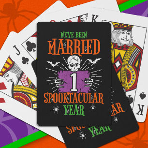 Jeu De Cartes Anniversaire de Halloween Spooktacular 1er Mariage