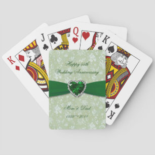 Jeu De Cartes Anniversaire de mariage audacieux de damassé