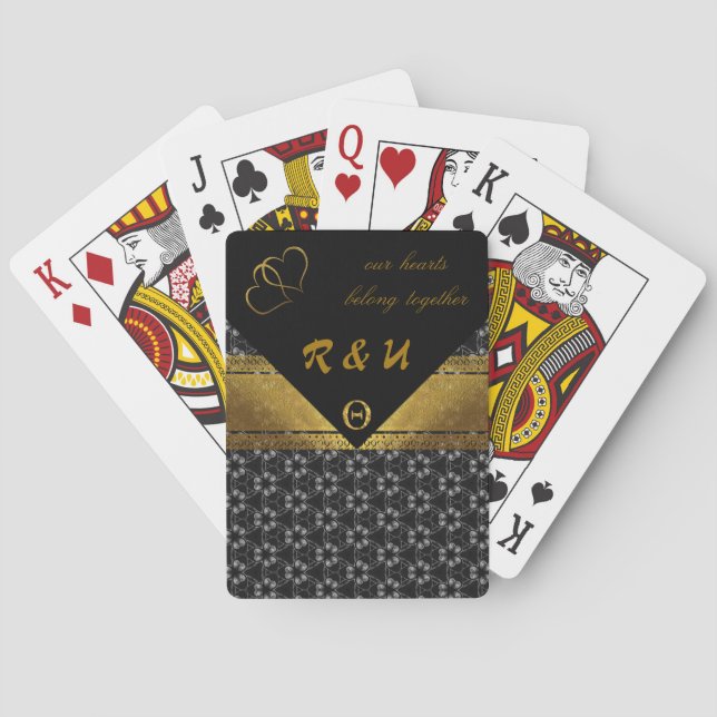 Jeu De Cartes Anniversaire d'or (dos)